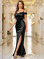Aurevia | Off-Shoulder Satin Evening Dress