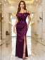 Aurevia | Off-Shoulder Satin Evening Dress