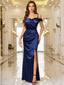 Aurevia | Off-Shoulder Satin Evening Dress
