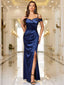 Aurevia | Off-Shoulder Satin Evening Dress