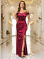 Aurevia | Off-Shoulder Satin Evening Dress
