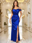 Aurevia | Off-Shoulder Satin Evening Dress