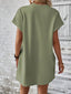 Aurelia | Round Neck Short Sleeve Mini Dress