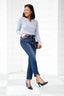Emilia Cropped Kick Flare Jeans