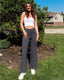 AirFlow Crossover Waist Wide-Leg Pants