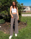 AirFlow Crossover Waist Wide-Leg Pants