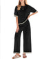 The "Cara" Contrast-Trim Two-Piece Set
