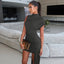Avelora | High Neck Bodycon Mini Dress