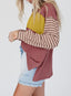 "Boardwalk Breeze" Striped Colorblock Top