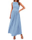 Zelivra | Sleeveless Maxi Dress with Pockets
