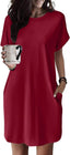 Aurelia | Round Neck Short Sleeve Mini Dress