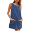 Clyora | Corduroy Overall Mini Dress with Pockets
