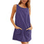 Clyora | Corduroy Overall Mini Dress with Pockets