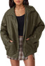 "Veda" Faux Leather Bomber