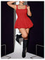 Kuvira | Square Neck Bubble Mini Dress