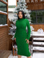 🔥 "Simone" Long Sleeve Bodycon Midi