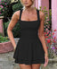 Arivelle | Square Neck Ruched Mini Dress