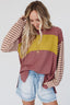 "Tilly" Retro Block Stripe Tee