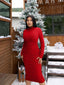 🔥 "Simone" Long Sleeve Bodycon Midi