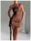 Eloria | One-Shoulder Ruched Mini Dress