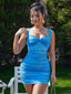 “Suri” Ruched Bodycon Mini Dress