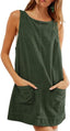 Clyora | Corduroy Overall Mini Dress with Pockets