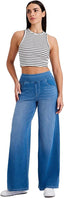 "Noa Jean" Stretch Wide-Leg Pant