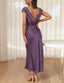 "Helena" Satin Midi Dress