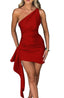 Eloria | One-Shoulder Ruched Mini Dress