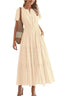 "Lunarelle" Tiered Cotton Midi Dress