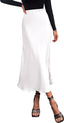 Florin | Satin Bias-Cut Midi Skirt