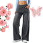 Jenny Pull-On Wide-Leg Jeans