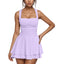 Arivelle | Square Neck Ruched Mini Dress