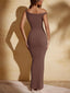 "Serelith" One-Shoulder Maxi Dress