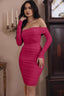 "Zara" One-Shoulder Ruched Mini Dress