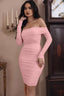 "Zara" One-Shoulder Ruched Mini Dress