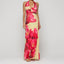 “Solana” Halter Floral Maxi Dress