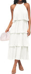 🌞 "Lola" Tiered Halter Dress