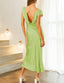 "Helena" Satin Midi Dress