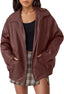 "Veda" Faux Leather Bomber