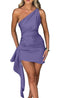 Eloria | One-Shoulder Ruched Mini Dress