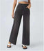 "Noa Jean" Stretch Wide-Leg Pant