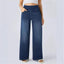 "Noa Jean" Stretch Wide-Leg Pant