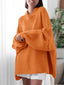 "Maeve" Slouch Knit Turtleneck Pullover