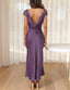 "Helena" Satin Midi Dress