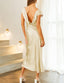 "Helena" Satin Midi Dress