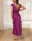 "Helena" Satin Midi Dress