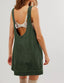 Clyora | Corduroy Overall Mini Dress with Pockets