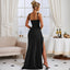 Zenvira | Sleeveless Bodycon Ruched High Slit Maxi Dress