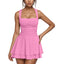 Arivelle | Square Neck Ruched Mini Dress